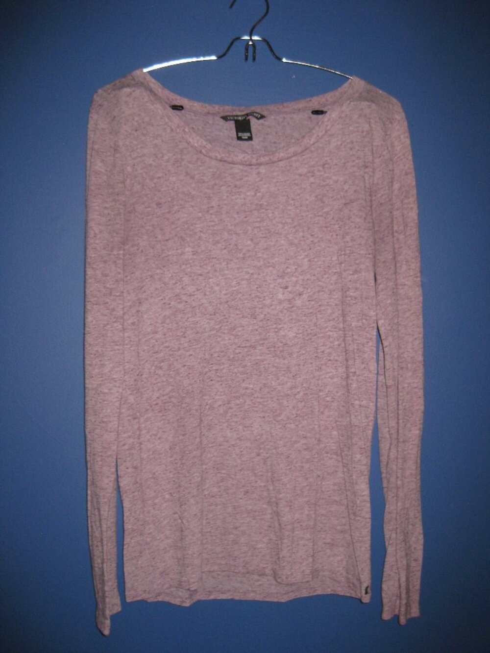 Lightweight Heathered Purple Victoria's Secret Size Medium Long Sleeve Shirt